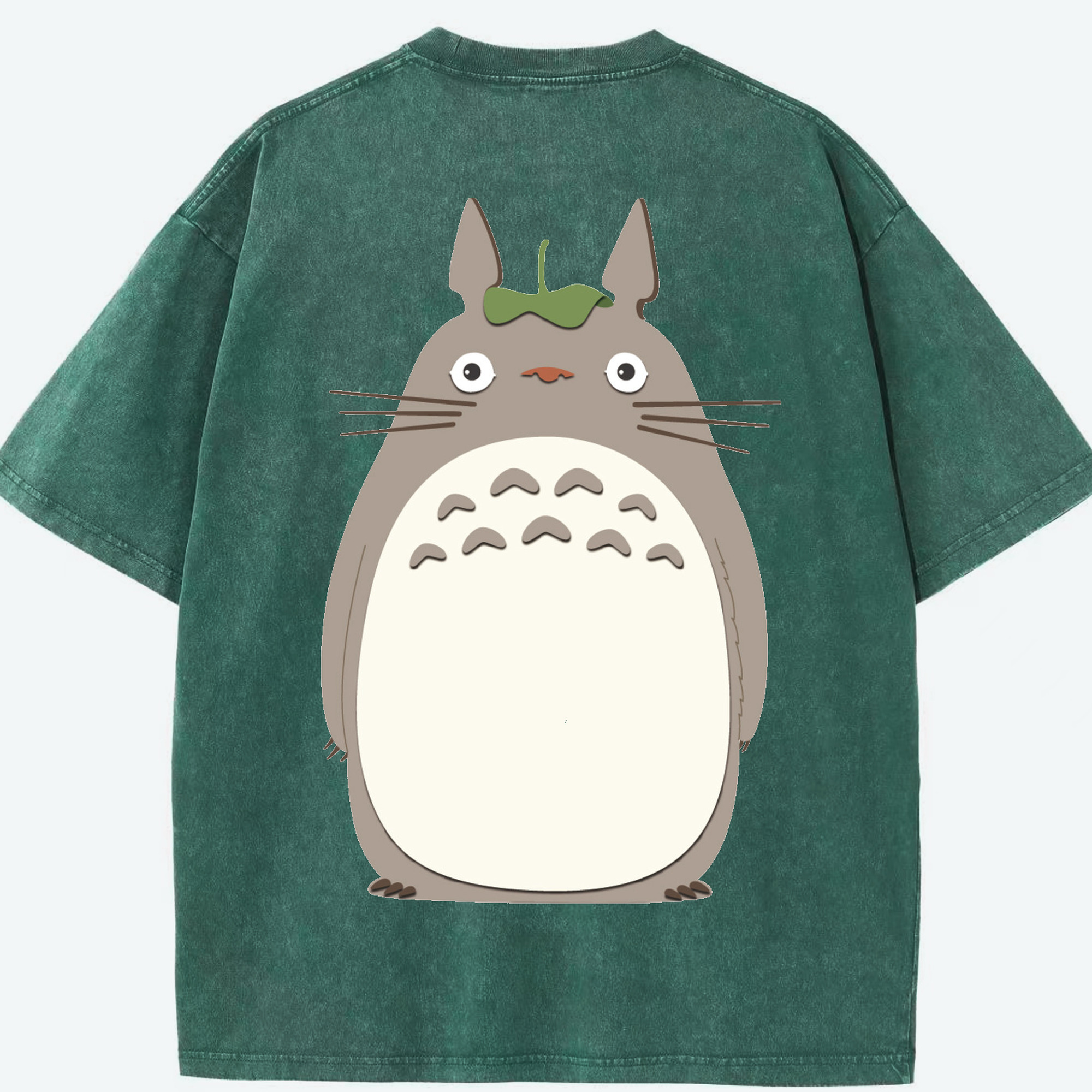 （画像用） となりのトトロ 草壁メイ 草壁サツキ My Neighbor Totoro Satsuki Kusakabe Mei Kusakabe 綿100% ヴィンテージ風 半袖Tシャツ（背面プリント）